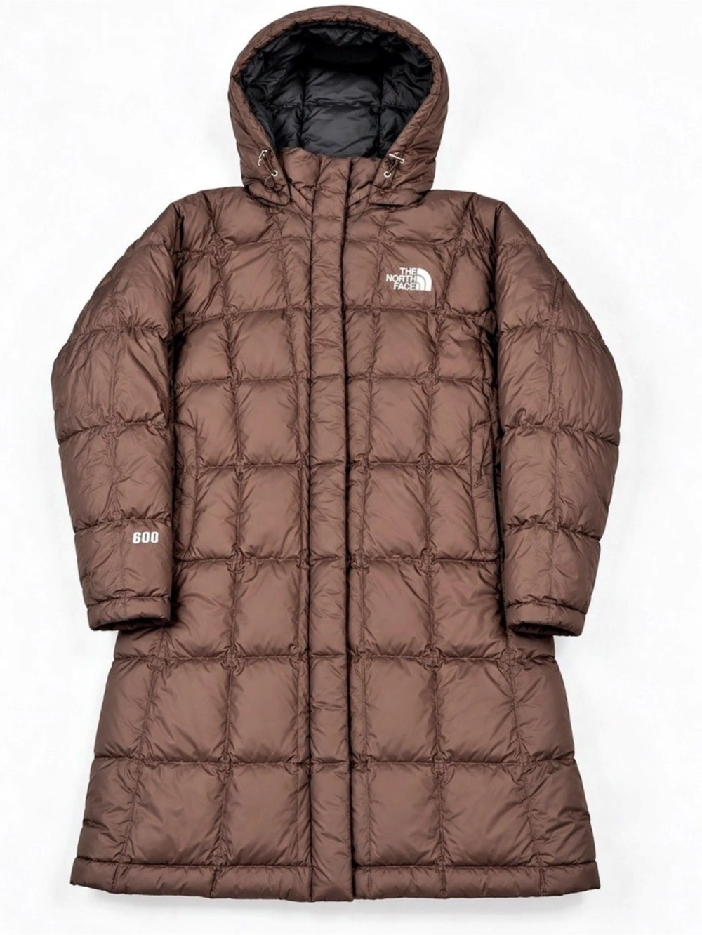 The North Face Women’s Medium Brown 600 Fill Down Long Puffer Parka Hooded Coat